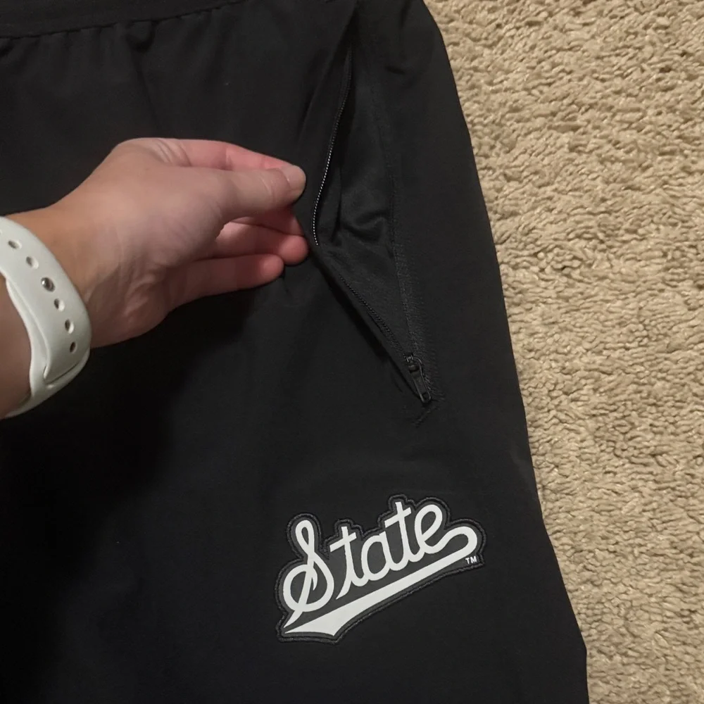Adidas Men’s Mississippi State Black Track Pants - Picture 4 of 8
